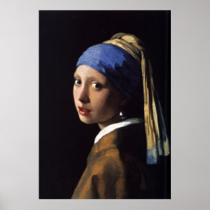 Johannes Vermeer's Girl mit Perlenohrring Poster