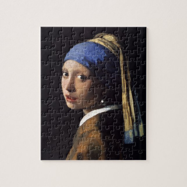 Johannes Vermeer's Girl mit Perlenohrring Puzzle (Vertikal)