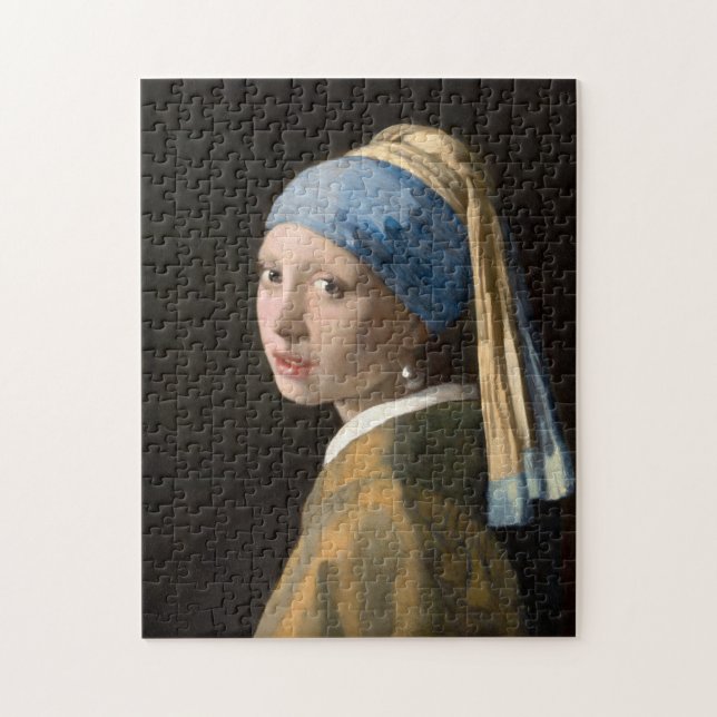 Johannes Vermeer's Girl with a Pearl Earring Puzzle (Vertikal)