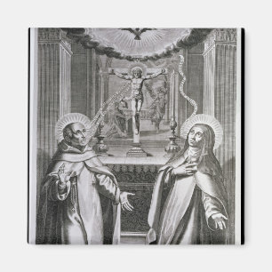 Johannes vom Kreuz und St. Theresa von Avila Magnet