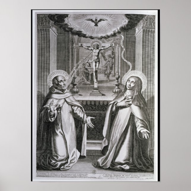 Johannes vom Kreuz und St. Theresa von Avila Poster (Vorne)