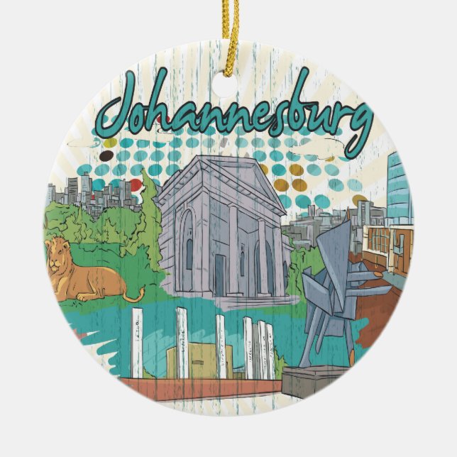 Johannesburg Keramik Ornament (Vorne)