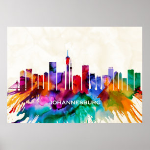 Johannesburg Skyline Poster