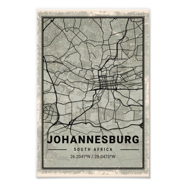 Johannesburg South Africa Print Poster Canvas (Vorne)