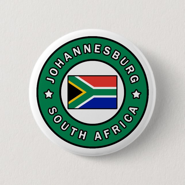 Johannesburg Südafrika Button (Vorderseite)