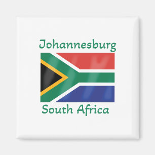 Johannesburg-Südafrika-Flagge Magnet