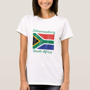 Johannesburg-Südafrika-Flagge T-Shirt