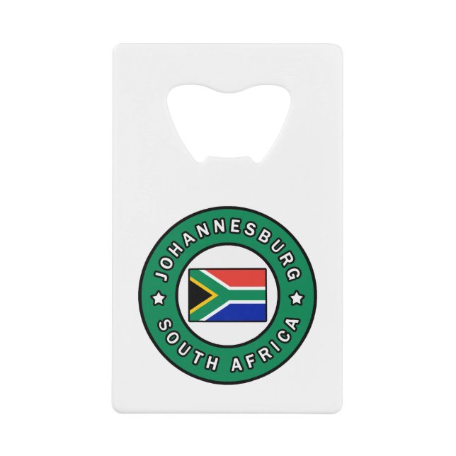 Johannesburg Südafrika Geldbeutel Flaschenöffner (Vorderseite)