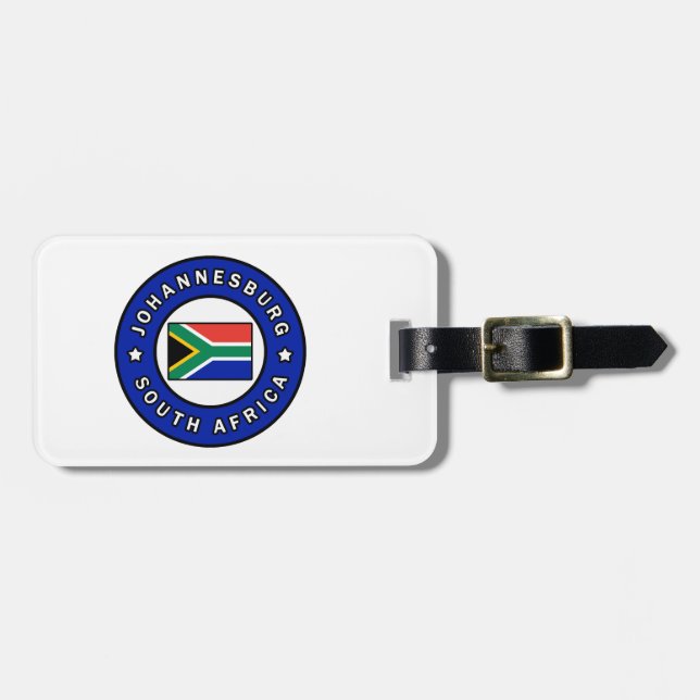 Johannesburg Südafrika Gepäckanhänger (Vorderseite horizontal)