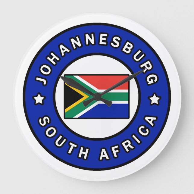 Johannesburg Südafrika Große Wanduhr (Vorderseite)