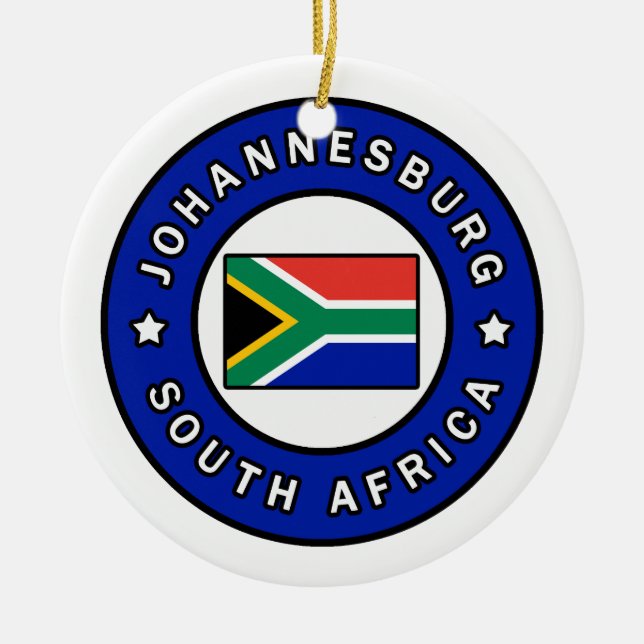 Johannesburg Südafrika Keramikornament (Vorne)