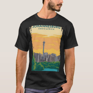 Johannesburg Südafrika Reiseplakat T-Shirt