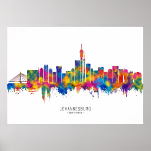 Johannesburg Südafrika Skyline Poster