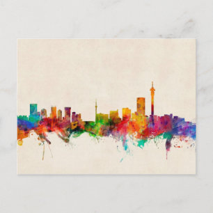 Johannesburg Südafrika Skyline Postkarte