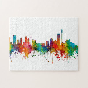 Johannesburg Südafrika Skyline Puzzle