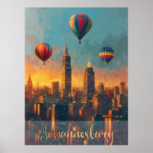Johannesburg Vintag Poster