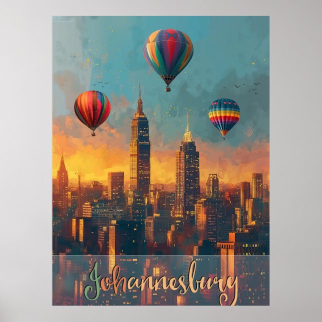 Johannesburg Vintag Poster (Vorne)