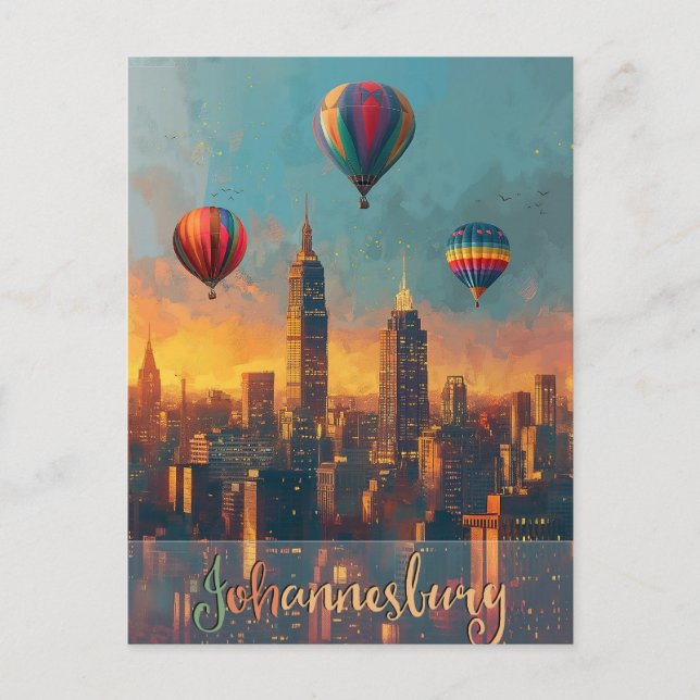 Johannesburg Vintag Postkarte (Vorderseite)