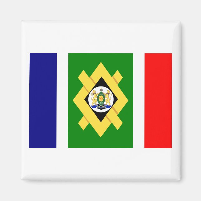 Johannesburger Flagge Magnet (Vorne)