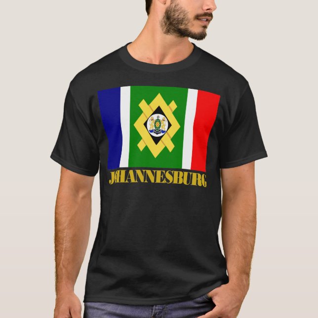 Johannesburger Flagge T-Shirt (Vorderseite)