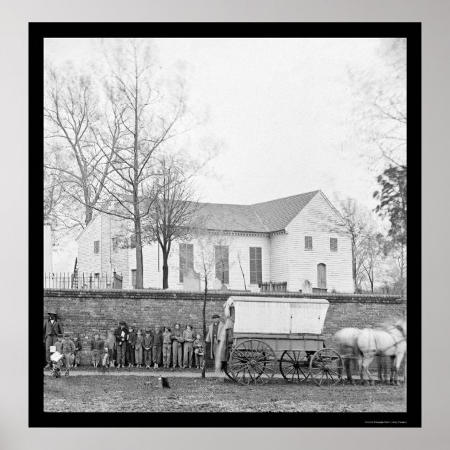 Johanniskirche in Richmond, VA 1865 Poster (Vorne)