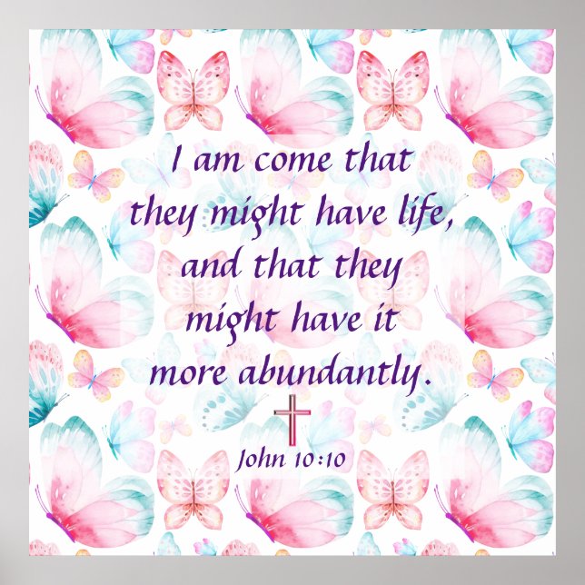 John 10:10 poster (Vorne)