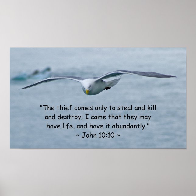 John 10:10 Poster (Vorne)