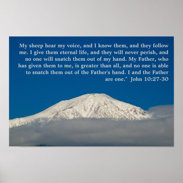 John 10:27-30 Poster (Vorne)