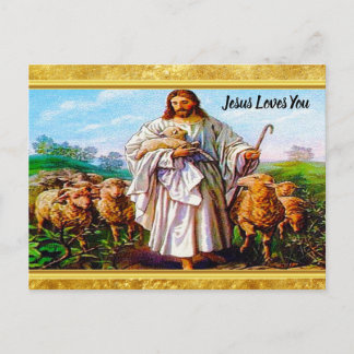 John 10:7-21 Ich bin der gute Hirte Postkarte