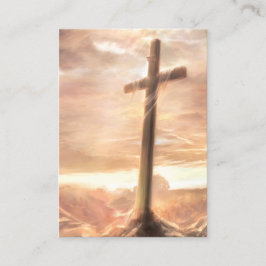 John 11:25-26 KJV Cards Visitenkarte