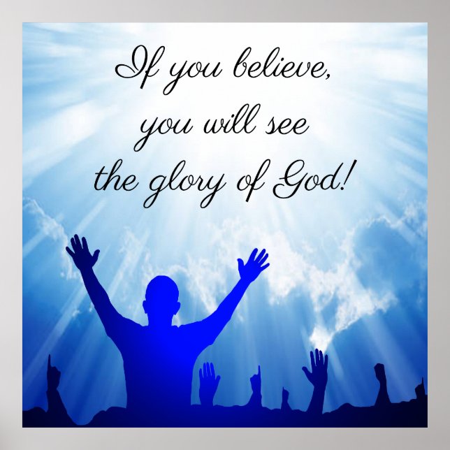 John 11:40 poster (Vorne)