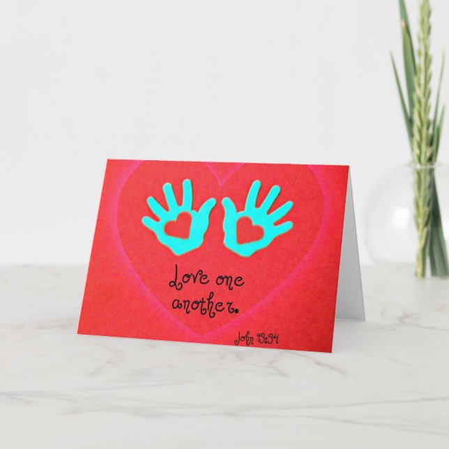 John 13:34 feiertagskarte (Vorderseite)