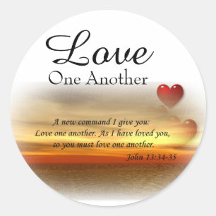 John-13:34 - Liebe 35 Aufkleber
