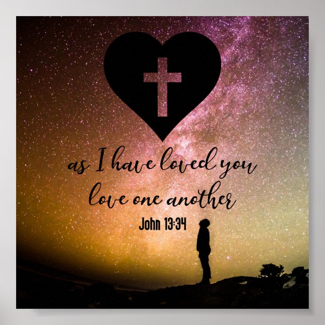 John 13:34 poster (Vorne)