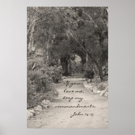 John 14:15 path Foto Poster