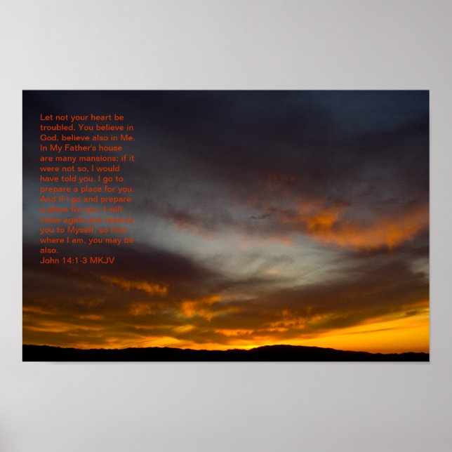 John 14:1-3 Poster (Vorne)