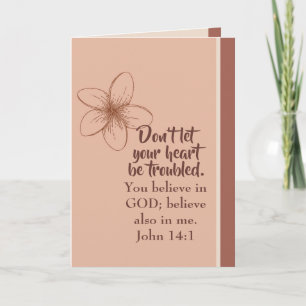 John 14:1 Lasse nicht, dass dein Herz in Schwierig Karte