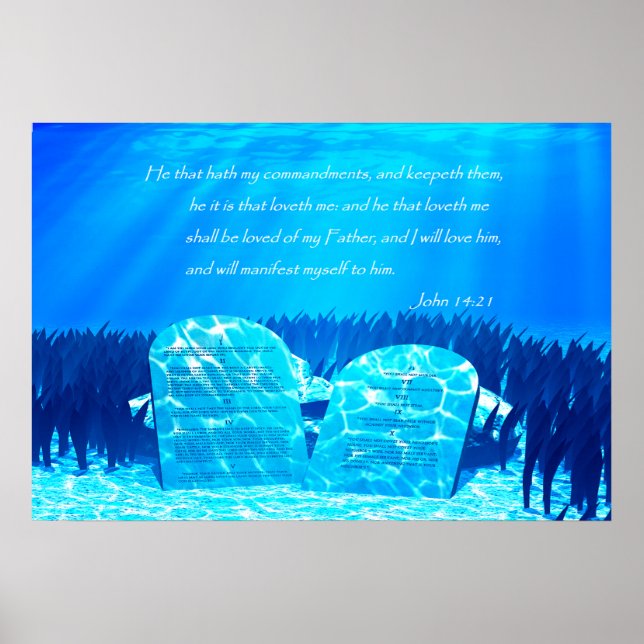 John 14:21 poster (Vorne)