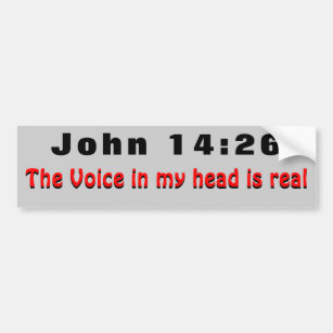 John-14:26 Heiliger Geist führt mich Autoaufkleber