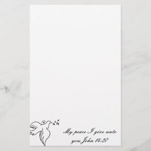 John 14:27 Bibelverse Religion Christentum Dove Briefpapier