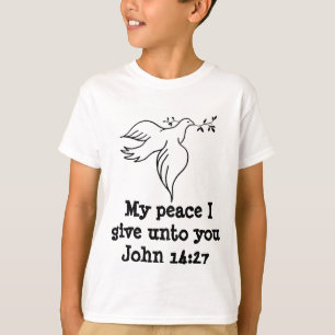 John 14:27 Bibelverse Religion Christentum Dove T-Shirt