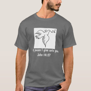 John 14:27 Bibelverse Religion Christentum Dove T-Shirt