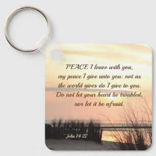 John 14:27 Mein Frieden, den ich dir gebe, Bibel V Schlüsselanhänger