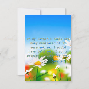 John 14:2 KJV Bible Scripture Pic Begrüßung Karte