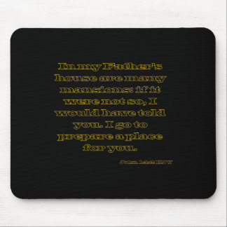 John 14_2 Kjv In Meines Vaters Haus Christliche Bi Mousepad