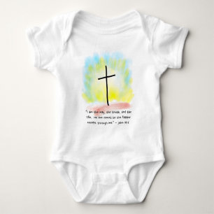 JOHN 14:6 Baby Jersey Bodysuit Strampler