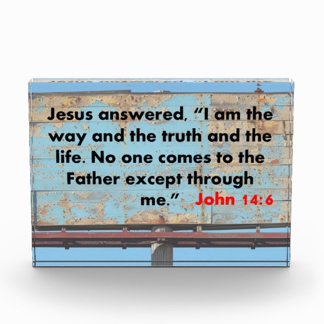 John 14:6 fotoblock (Vorderseite)