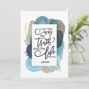 John 14:6 Ich bin der Weg Christliche Verse Card
