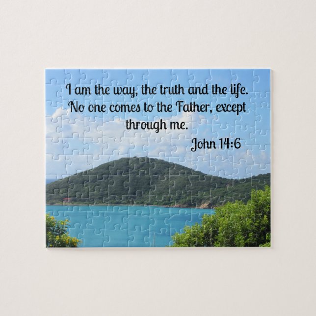 John 14:6 Ich bin der Weg, die Wahrheit und das Le Puzzle (Horizontal)