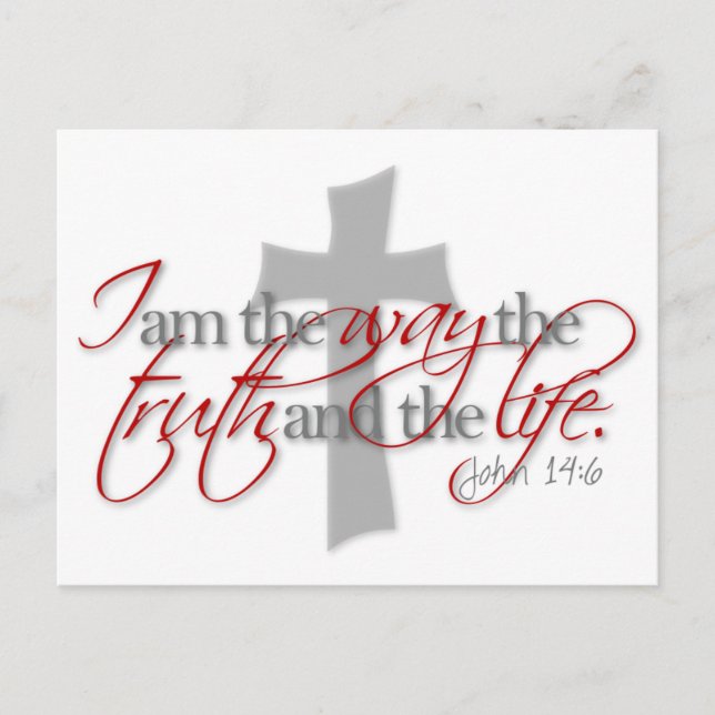 John 14:6 postkarte (Vorderseite)